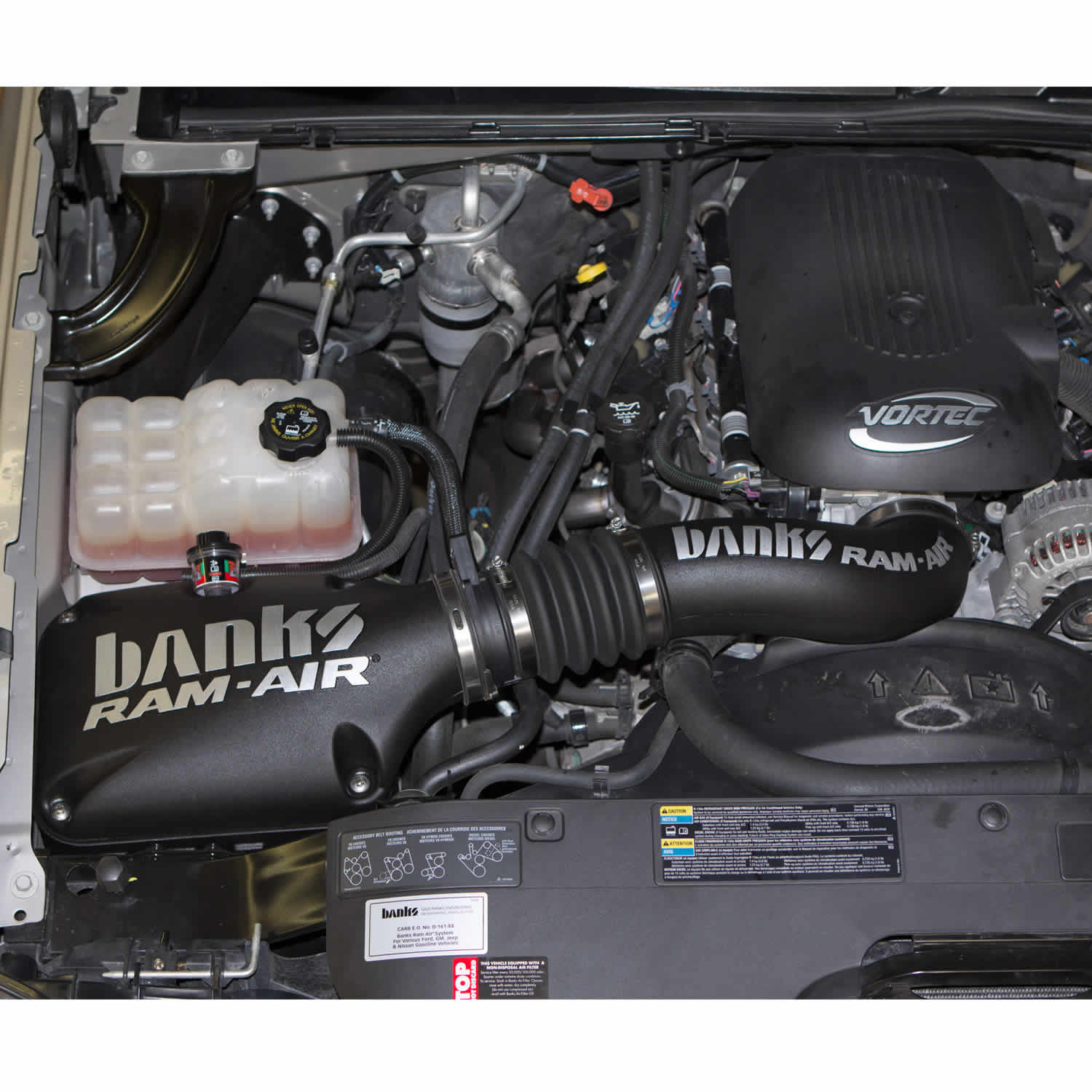 Ram-Air Cold-Air Intake System Oiled Filter 99-08 Chevy/GMC 1500 W/Electric Fan Banks Power
