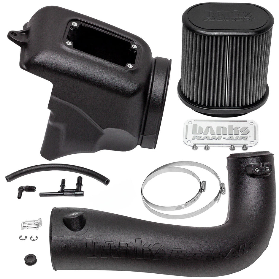 Banks Ram-Air Big-Ass Dry Filter Cold Air Intake System for 18-23 Jeep Wrangler JL 2.0L Turbo (41844-D)