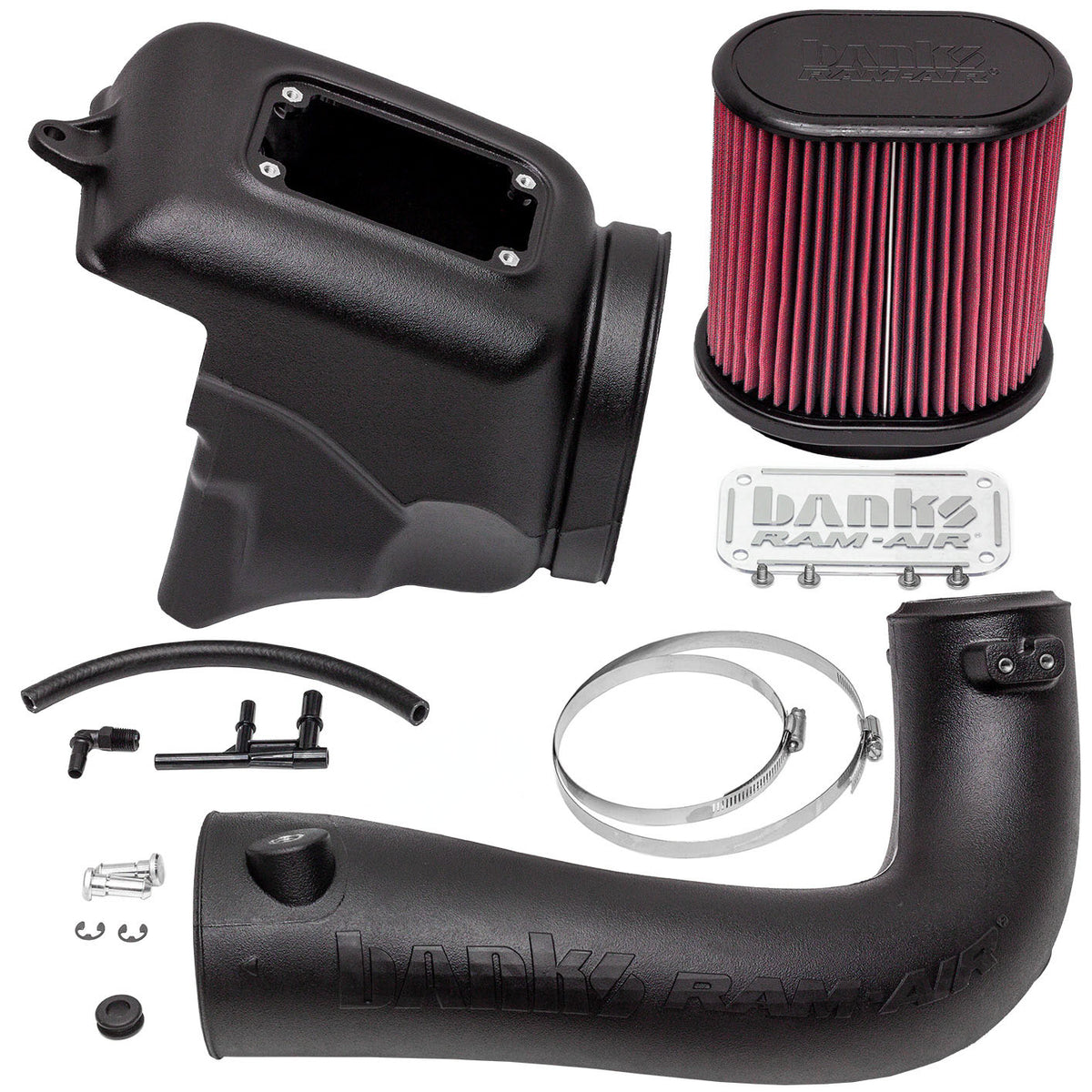 Banks Ram-Air Big-Ass Oiled Filter Cold Air Intake System for 18-23 Jeep Wrangler JL 2.0L Turbo (41844)