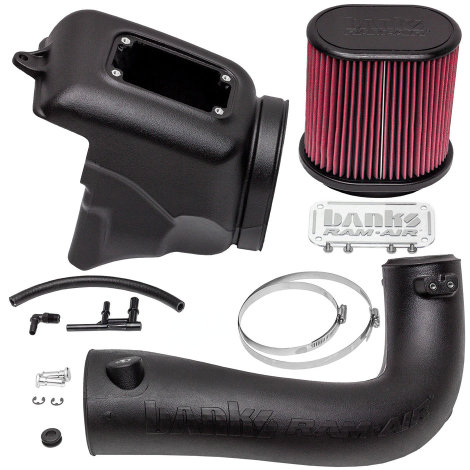 Banks Ram-Air Big-Ass Oiled Filter Cold Air Intake System for 18-23 Jeep Wrangler JL 2.0L Turbo (41844)