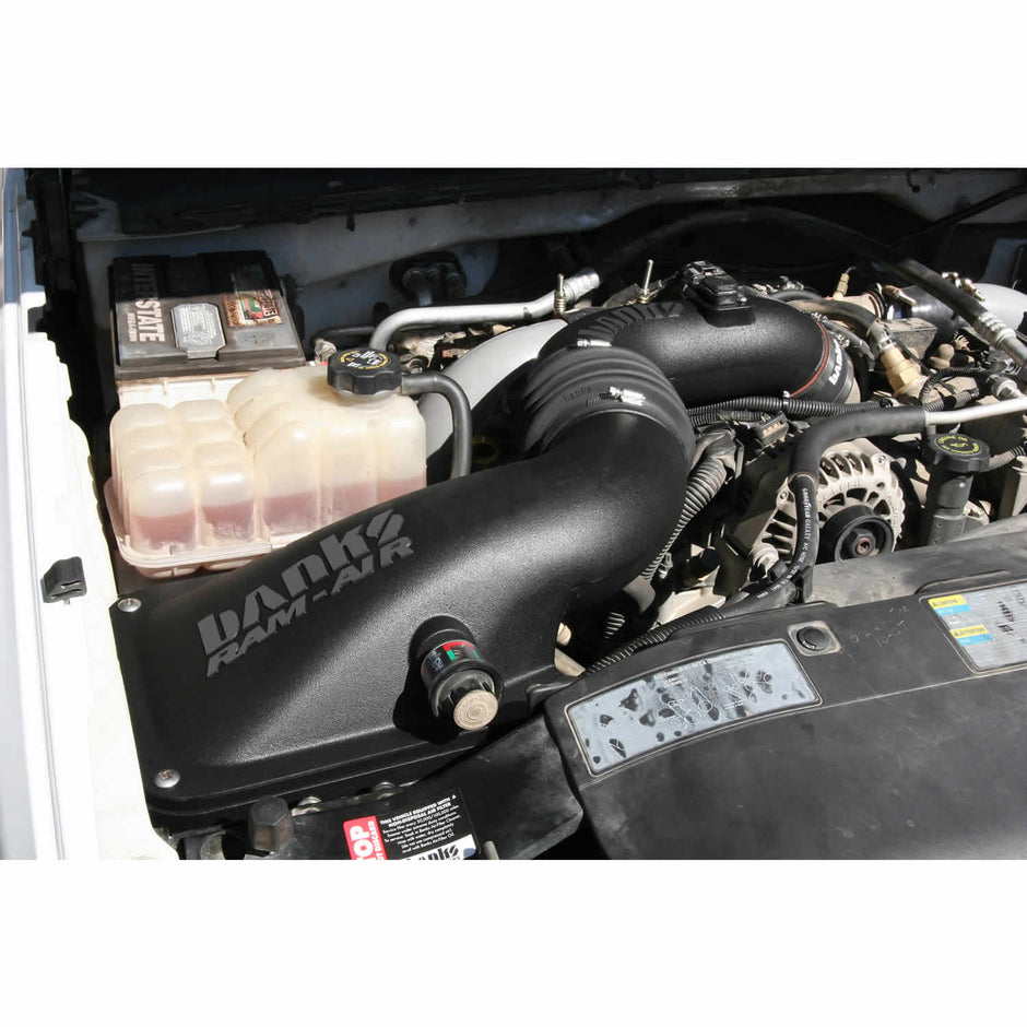 Ram-Air Cold-Air Intake System Oiled Filter 01-04 Chevy/GMC 6.6L LB7 Banks Power