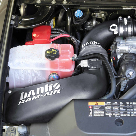 Ram-Air Cold-Air Intake System Oiled Filter 13-14 Chevy/GMC 6.6L LML Banks Power