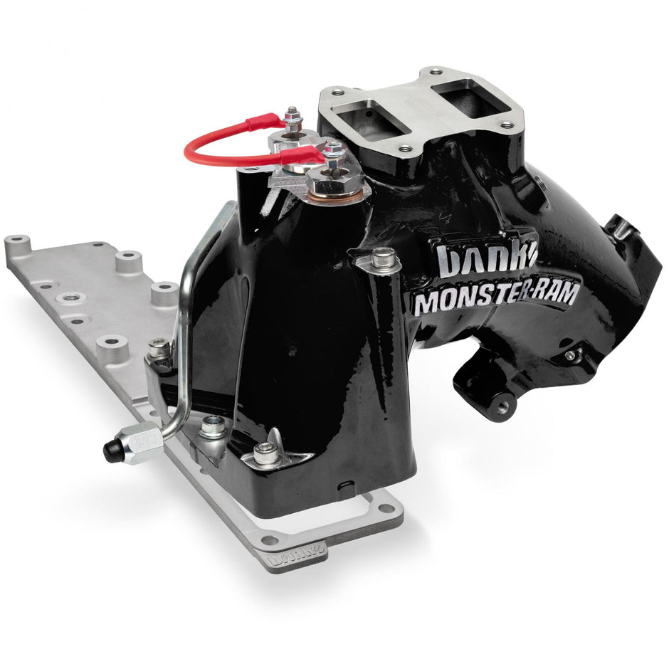 Monster-Ram Intake System for 13-18 Dodge Ram 2500/3500 6.7L Cummins Black Powdercoat Banks Power