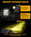 XP-ULTRA Series 3 Inch 80W Spot Beam LED Pods Amber&White Offroad Lights