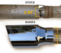 Monster Exhaust System Single Exit Black Tip for 20-22 Chevy/GMC 2500/3500 Banks Power