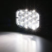 7x5 Inch Rectangle LED Pods White Spot Driving Lights with DRL