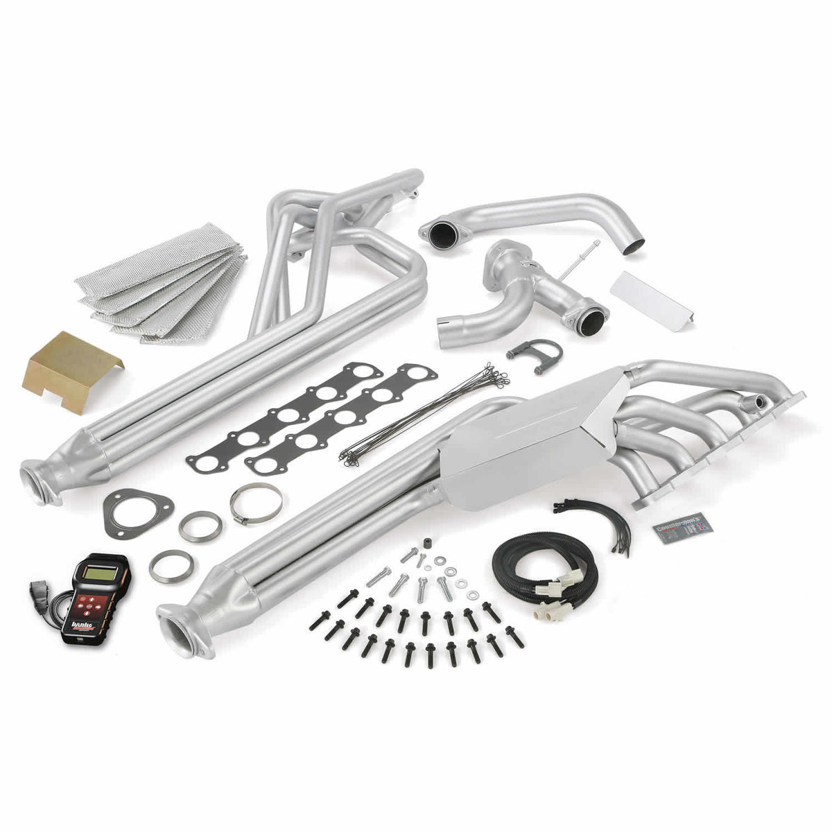 Banks Torque Tube Exhaust Header System w/AutoMind Programmer 11-15 Ford 6.8L Class-A Motorhome (49196)