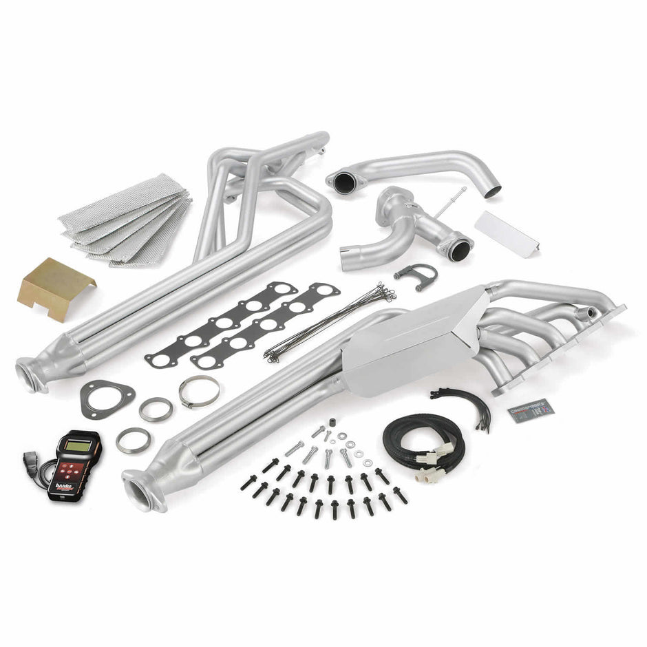 Banks Torque Tube Exhaust Header System w/AutoMind Programmer 11-15 Ford 6.8L Class-A Motorhome (49196)