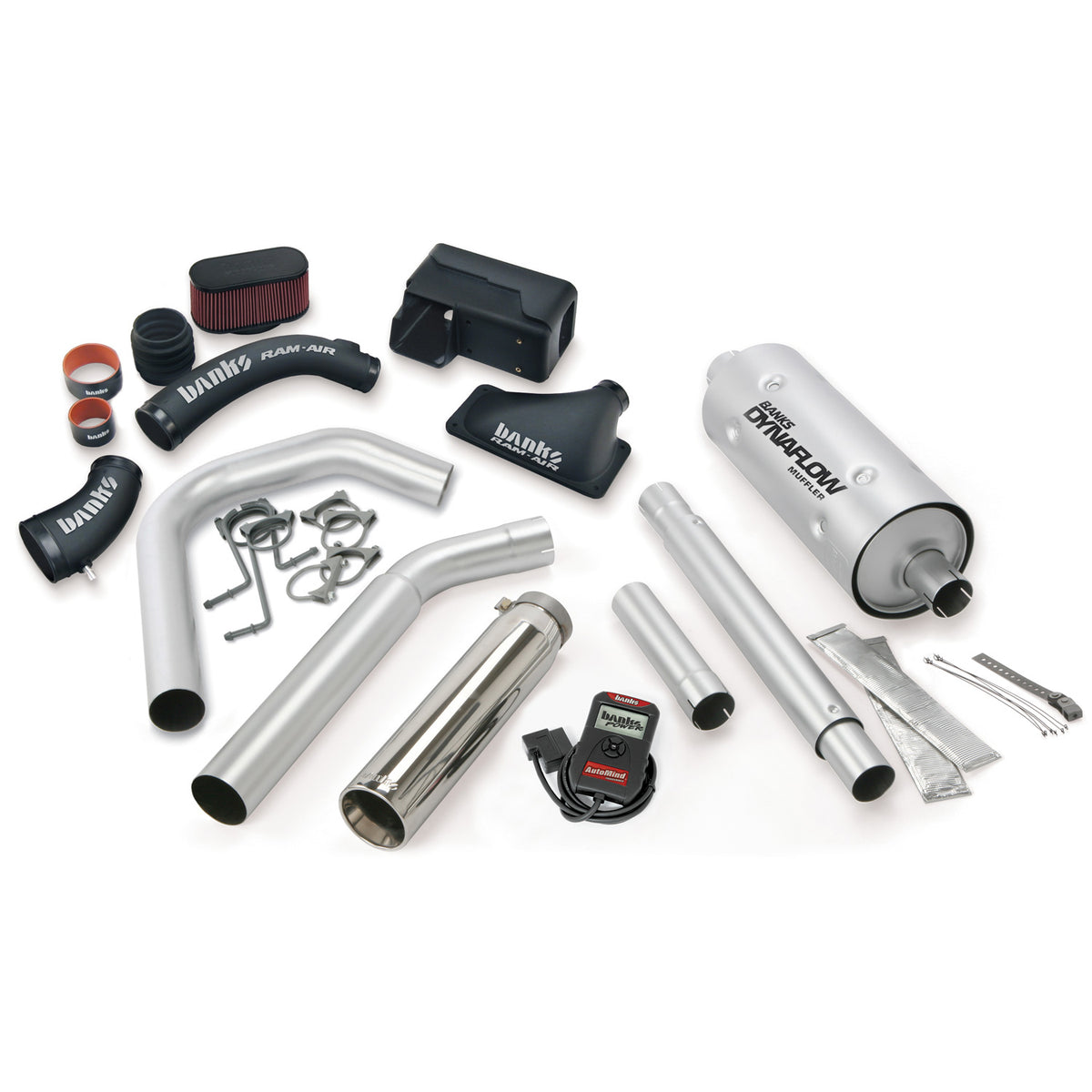 Banks Stinger Bundle Power System w/AutoMind 06-15 Ford 6.8 Class-A Motorhome Left Exit (49491)