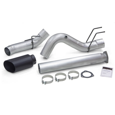 Monster Exhaust System 5-inch Single Exit Black Tip 17-25 Ford F250/F350/F450 6.7L Banks Power