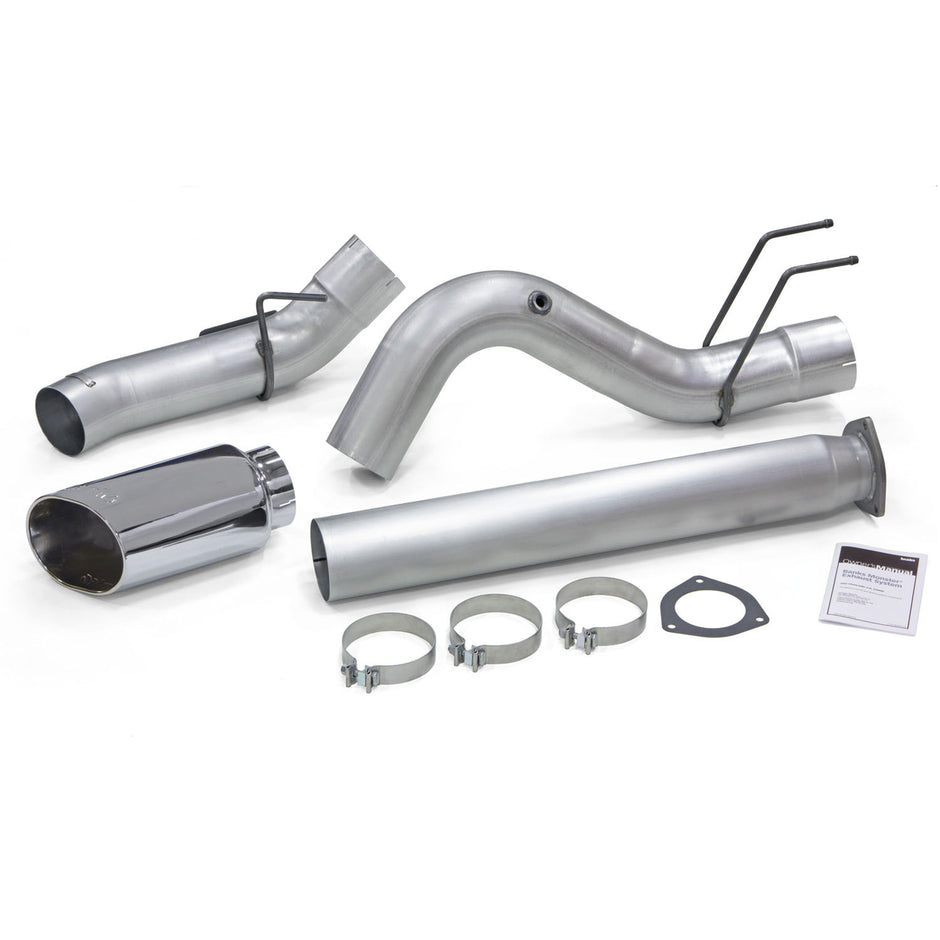 Monster Exhaust System 5-inch Single Exit Chrome Tip 17-25 Ford F250/F350/F450 6.7L Banks Power