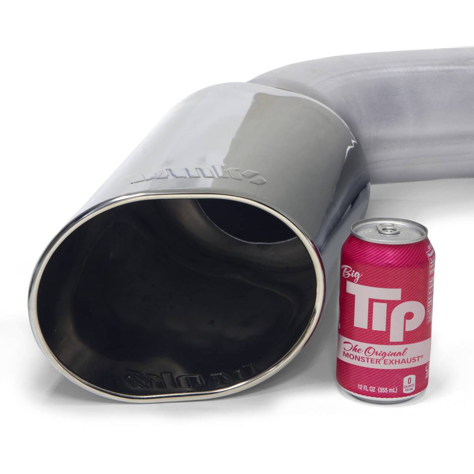 Monster Exhaust System 5-inch Single Exit Chrome Tip 17-25 Ford F250/F350/F450 6.7L Banks Power