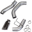 Monster Exhaust System for 19-24 RAM 2500/3500 6.7L Cummins Crew Cab Short Bed (SRW) Chrome-Plated Stainless Tip Banks Power