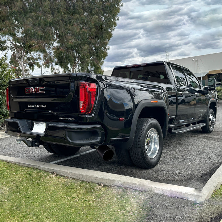 Banks Monster Exhaust System for 20-23 Chevy/GMC 3500 6.6L Duramax, L5P, Dual Rear Wheel Only Cerakote Black Tip (49809-B)