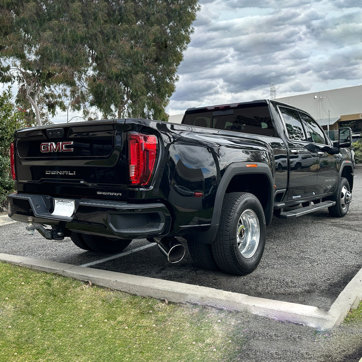 Banks Monster Exhaust System for 20-23 Chevy/GMC 3500 6.6L Duramax, L5P, Dual Rear Wheel Only Chrome Tip (49809)