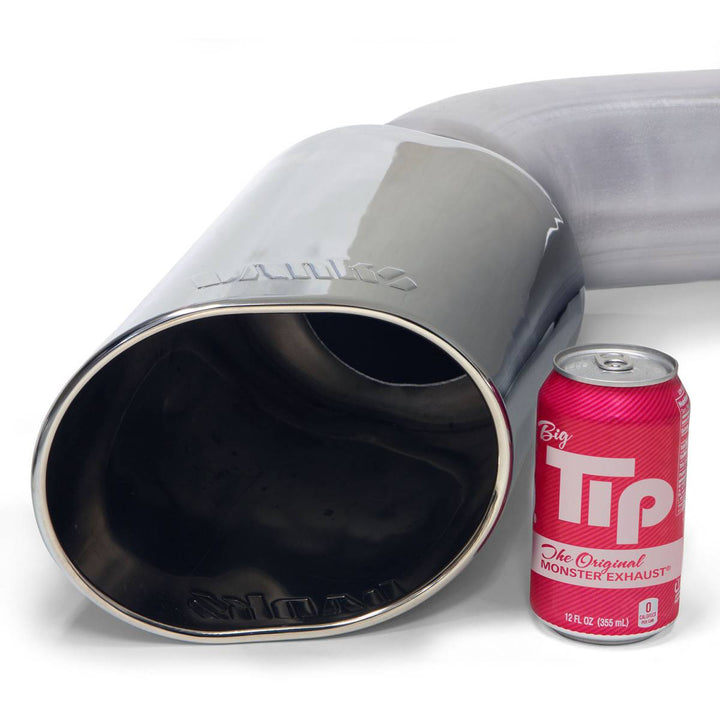 Banks Monster Exhaust System for 19-24 Ram 3500 6.7L Cummins Mega Cab Short Bed (DRW) Chrome-Plated Stainless Tip (49832)