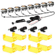 V-MAX Series | 4 Inch 72W 6960LM Combo Beam Side Shooter LED Rectangular Pod Lights with Amber DRL