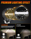 C4 Series | 4 Inch 110W 11000LM LED Pods Offroad LED Driving Lights with Amber DRL