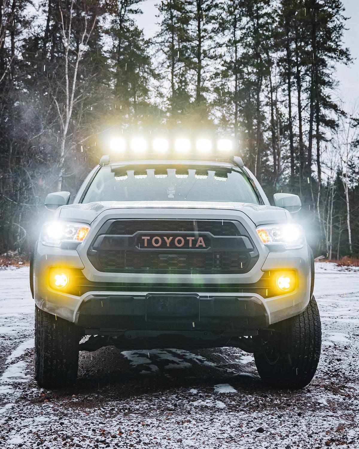 V-MAX Series Combo Beam Side Shooter LED Pod Lights with Amber DRL