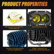 R4 Series | 4 Inch 60W LED Pods Amber Spot Driving Light