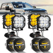 XP-ULTRA Series 3 Inch 80W 9600LM LED Pods Lights White&Amber