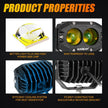 R4 Series | 4 Inch 60W LED Pods Amber Spot Driving Light