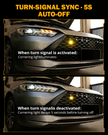 0.8'' 3000K Yellow Bi-LED Projector | 45° Turning-Assist Grille Light for SUV Truck ATV UTV