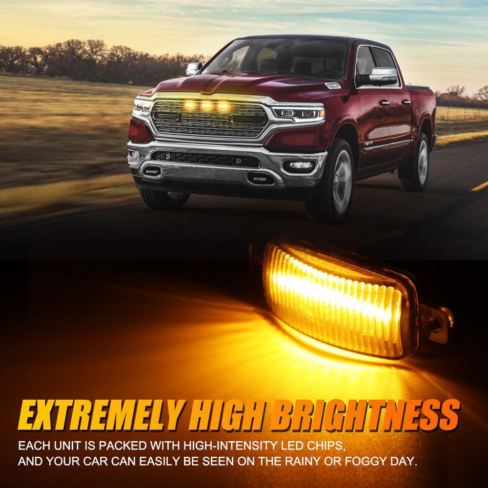 LED front grille lights for Dodge Ram