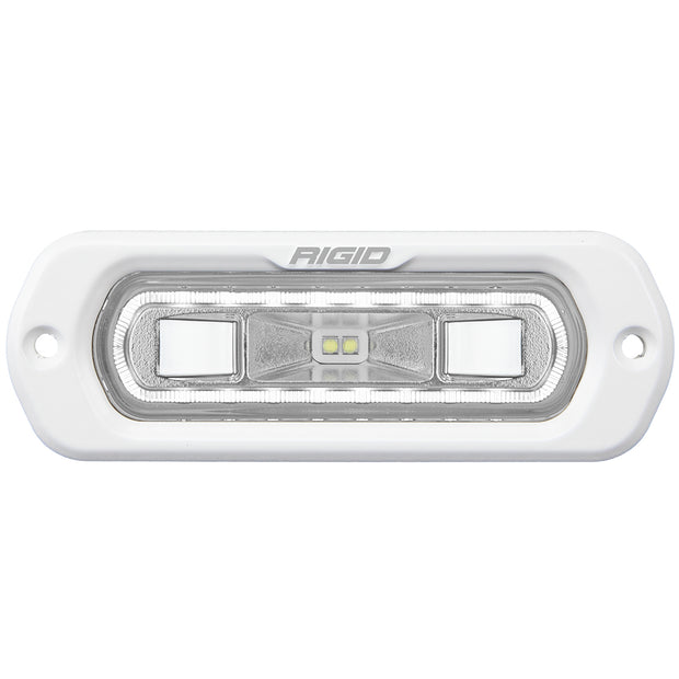 SR-L Series Marine Spreader Pod 2 Wire Flush Mount White With White Halo RIGID Industries