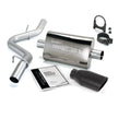 Banks Monster Exhaust System Single Exit Black Obround Tip 97-99 Jeep 2.5/4.0L Wrangler (51312-B)