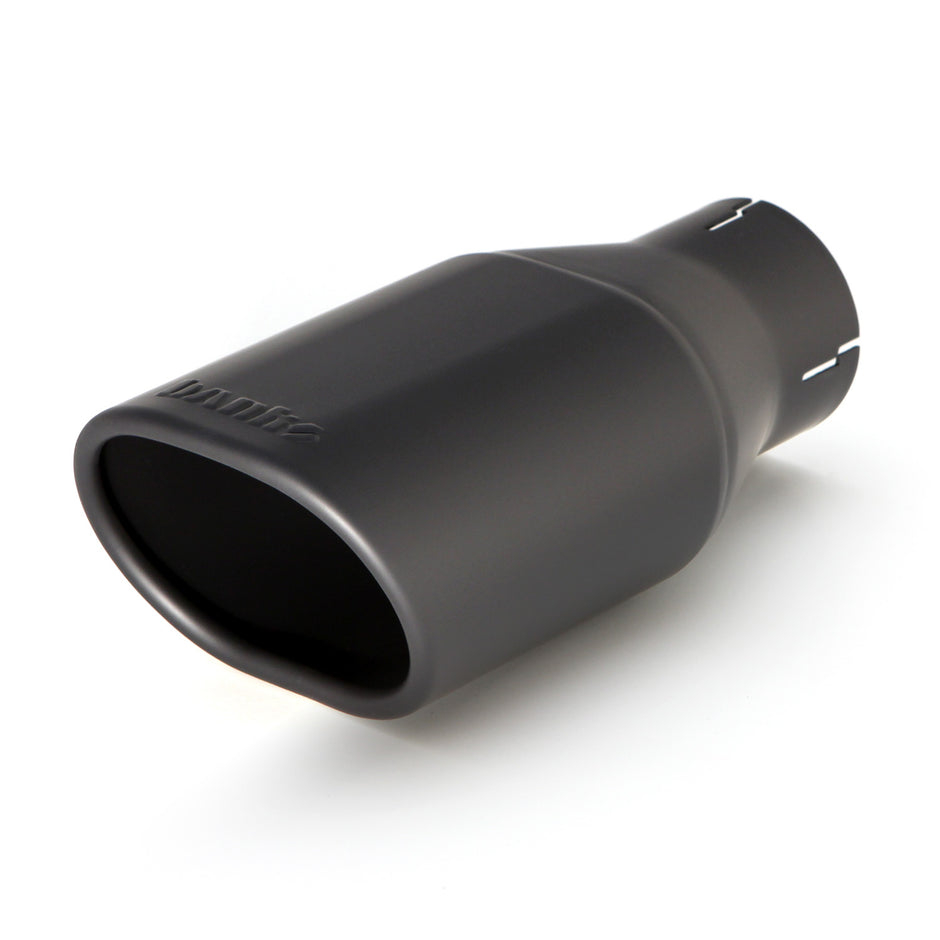 Banks Monster Exhaust System Single Exit Black Obround Tip 97-99 Jeep 2.5/4.0L Wrangler (51312-B)