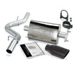 Banks Monster Exhaust System Single Exit Black Obround Tip 04-06 Jeep 4.0L Wrangler LJ Unlimited (51315-B)