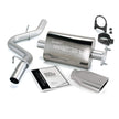 Banks Monster Exhaust System Single Exit Chrome Obround Tip 04-06 Jeep 4.0L Wrangler LJ Unlimited (51315)