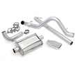 Banks Monster Exhaust System Single Exit Chrome Obround Tip 07-11 Jeep 3.8L Wrangler 2 Door (51321)
