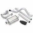 Banks Monster Exhaust System Single Exit Black Obround Tip 07-11 Jeep 3.8L Wrangler Unlimited 4 Door (51322-B)