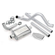 Banks Monster Exhaust System Single Exit Chrome Obround Tip 07-11 Jeep 3.8L Wrangler Unlimited 4 Door (51322)