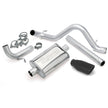 Banks Monster Exhaust System Single Exit Black Obround Tip 12-18 Jeep 3.6L Wrangler JK Unlimited 4 Door (51343-B)