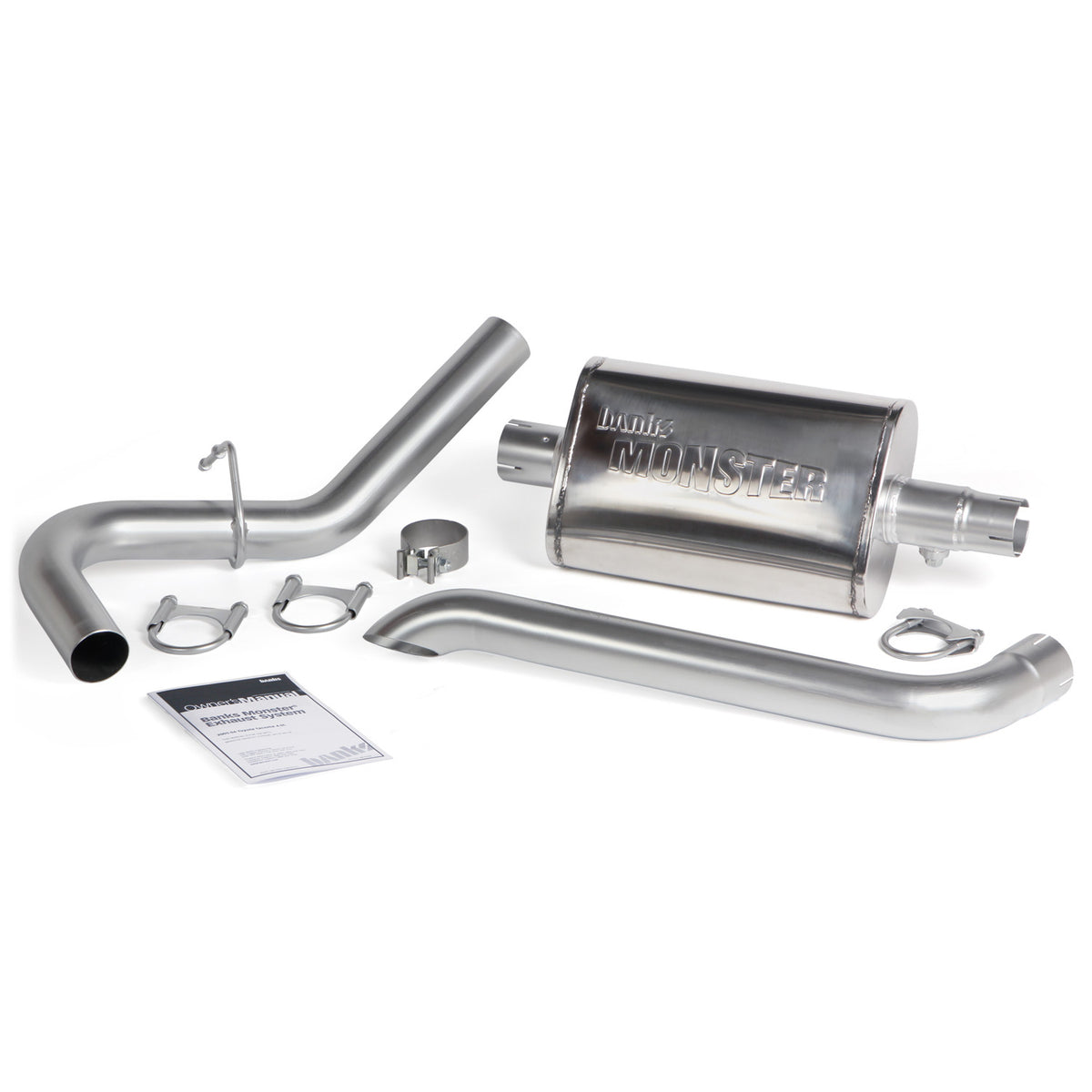 Banks Monster Exhaust System Single Exit Turndown 87-01 Jeep 4.0L Cherokee XJ (51360)