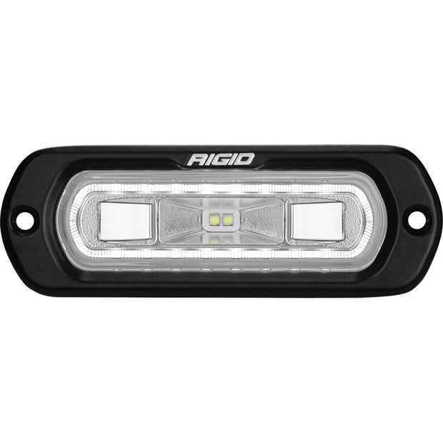 SR-L Series Marine Spreader Pod 2 Wire Flush Mount Black With White Halo RIGID Industries
