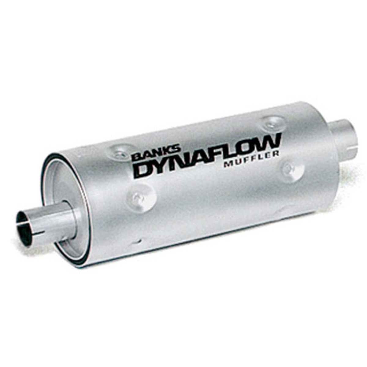 Banks Stainless Steel Exhaust Muffler 3 Inch Inlet X 3.5 Inch Outlet w/Heatshield (52405)