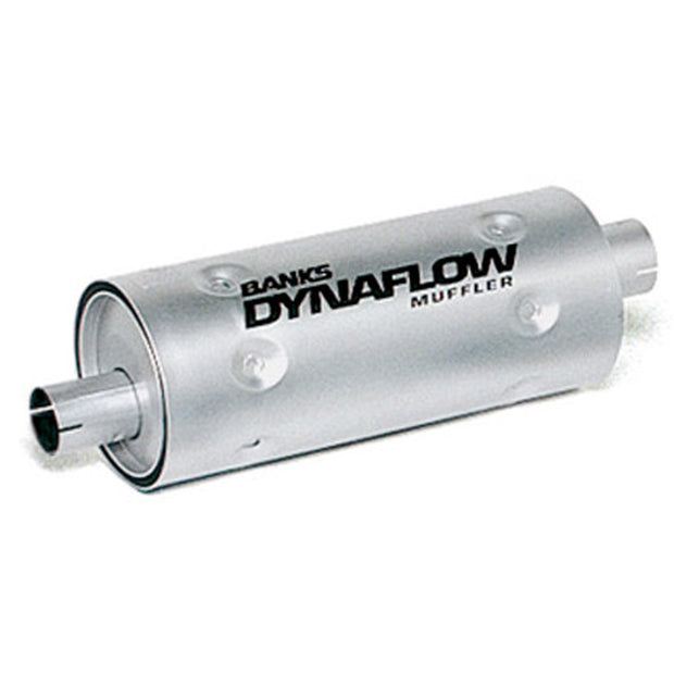 Banks Stainless Steel Exhaust Muffler 3 Inch Inlet X 3.5 Inch Outlet w/Heatshield (52405)