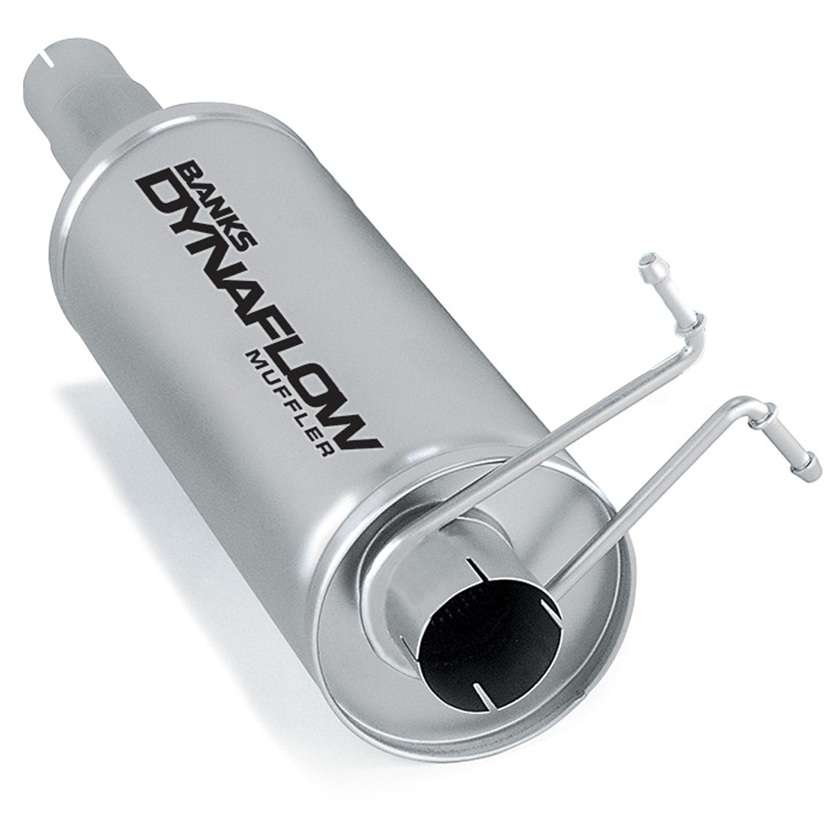 Banks Stainless Steel Exhaust Muffler 3.5 Inch Inlet and Outlet 99-04 Ford 6.8L Excursion (52439)