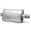 Banks Stainless Steel Exhaust Muffler 2.5 Inch Inlet and Outlet w/adapter 91-99 Jeep 4.0L (52636)