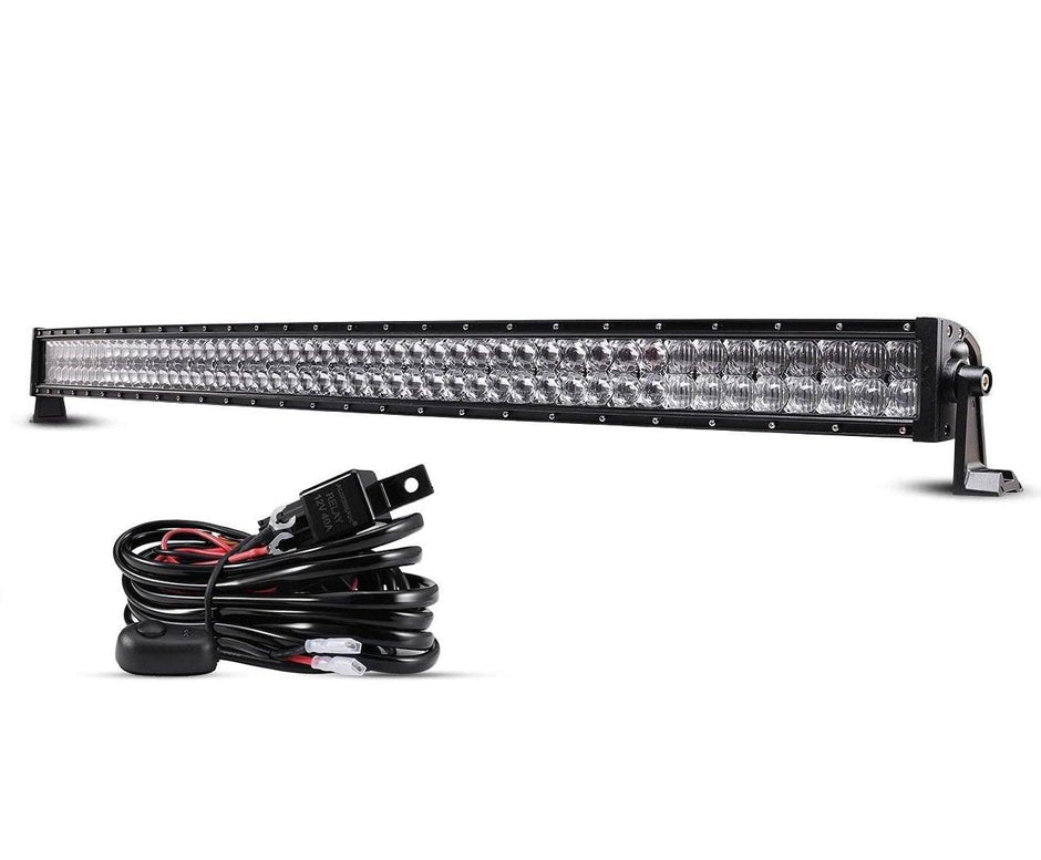 22 Inch-52 Inch 5D Series Straight/Curved Combo Beam Double Row LED Light Bar for Ford Bronco