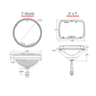 7 Inch Round Headlight With H13 To H4 Adaptor Pair RIGID Industries