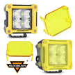 3 Inch 40W LED Pods Light Spot/Flood Multicolor frame with wiring harness for SUV ATV UTV Trucks Pickup Boat