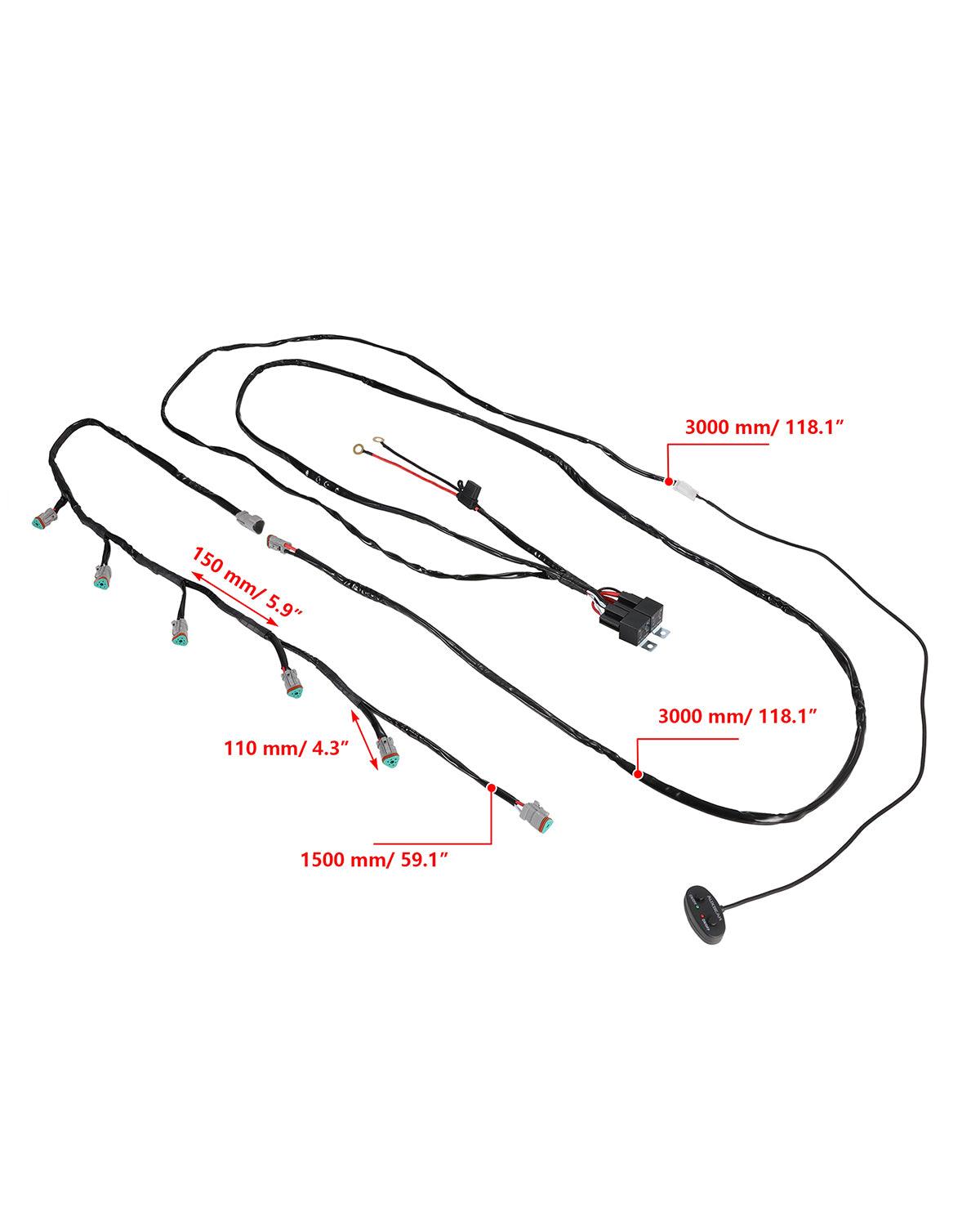 V-ULTRA Series | 5 Inch 172W LED Side Shooter Amber Pod Lights with Amber DRL