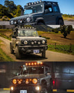 V-MAX Series Combo Beam Side Shooter LED Pod Lights with Amber DRL