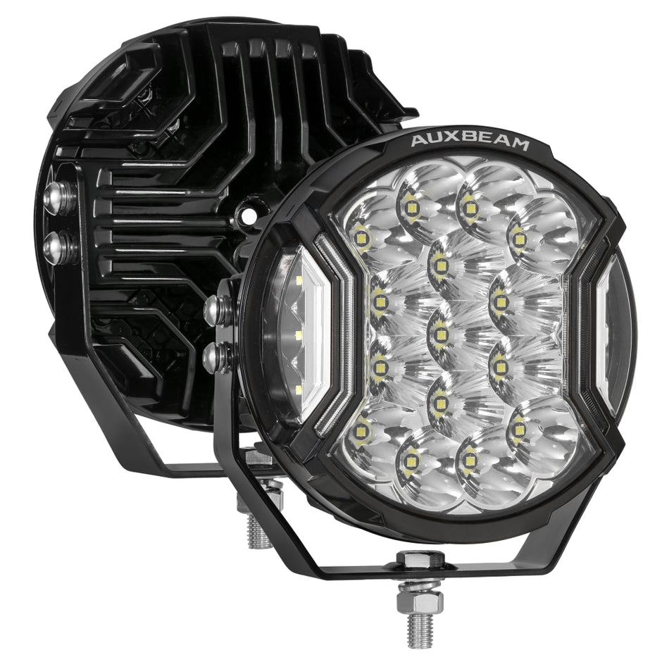 V-ULTRA Series LED Side Shooter Amber/White Pod Lights with Amber DRL