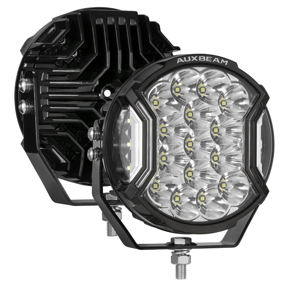 V-ULTRA Series LED Side Shooter Amber/White Pod Lights with Amber DRL